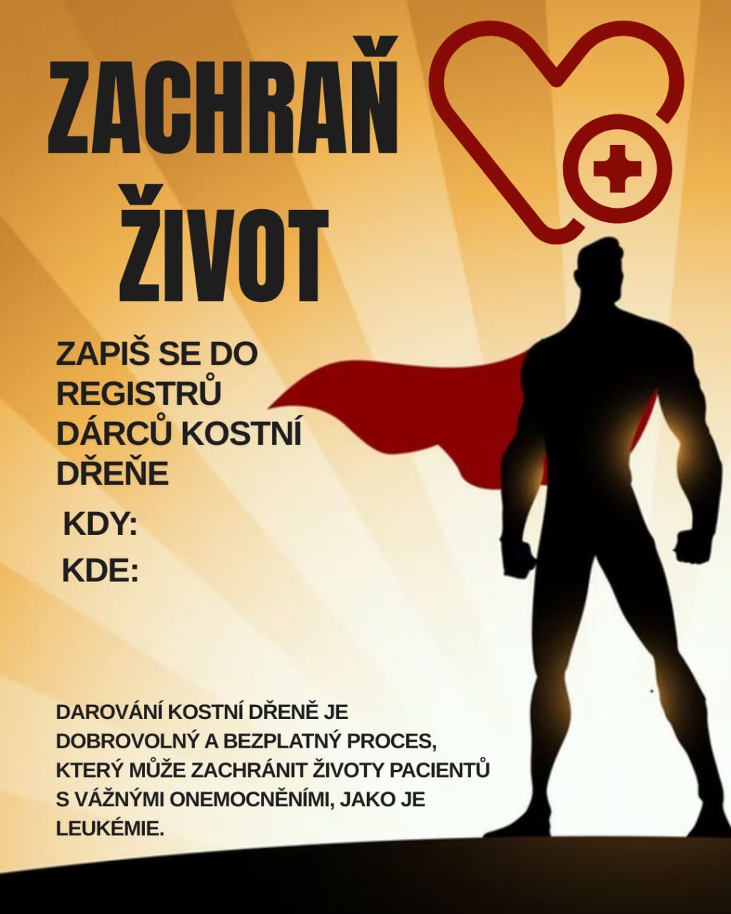 Dárci kostní dřeně – Karlovarský kraj 2026