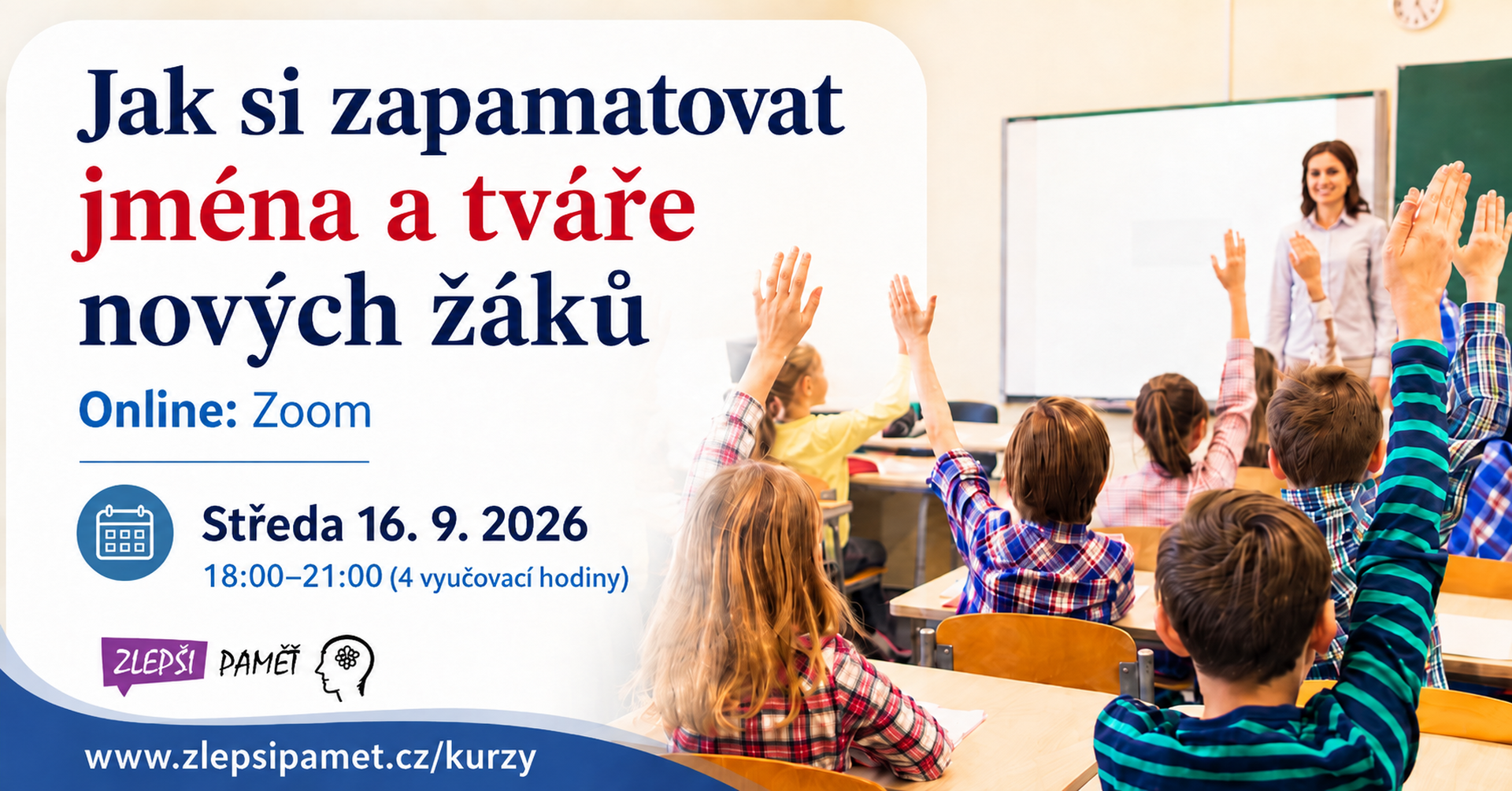 Webinář Jak si pamatovat jméná žáků